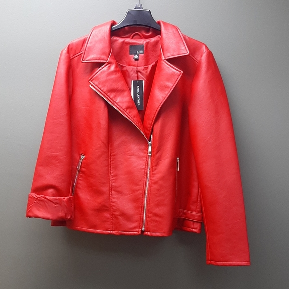 A.N.A. Faux Leather Jacket - Picture 2 of 8